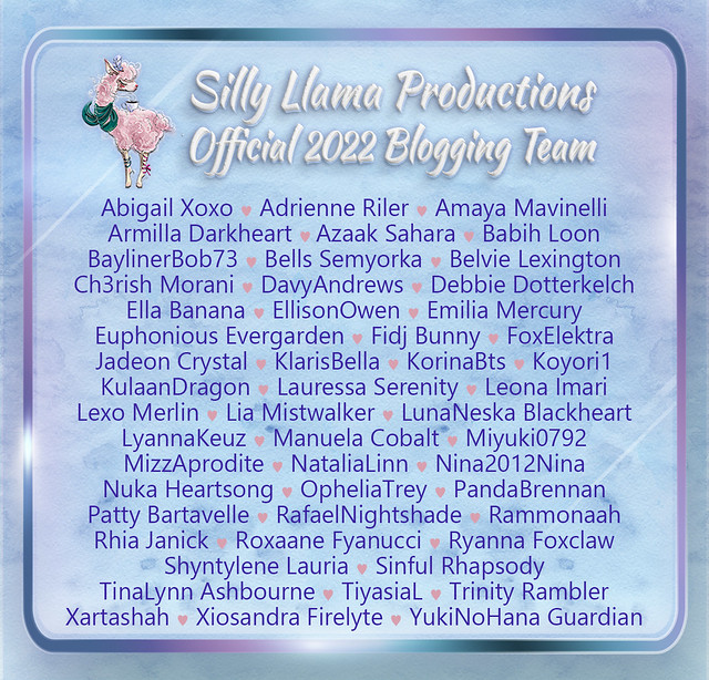Silly Llama Productions Official  Blogging Tean-2022