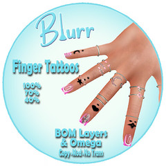 Blurr ~ Finger Tattoos