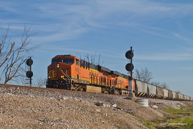 Eastbound with BNSF Power at Mettler