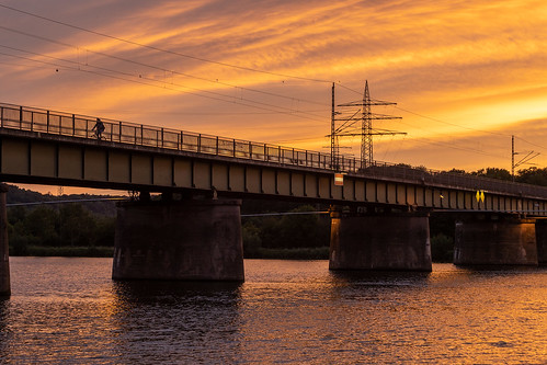 bridge river sunset goldenhour germany hdr mosel rheinlandpfalz