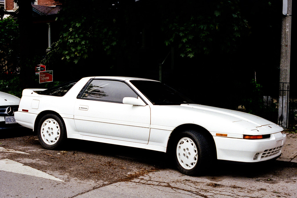 White 1980s Toyota Supera GTS