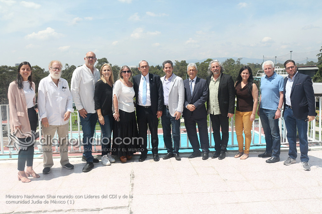 Ministro Nachman Shai reunido con Líderes del CDI y de la comunidad Judía de México (1)