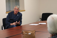 Rep. Ackert hosted office hours at the Tolland Town Hall.