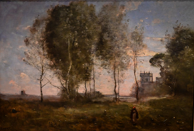 Jean-Baptiste-Camille Corot - Villa of the Black Pines, 1870 at McNay Art Museum - San Antonio TX