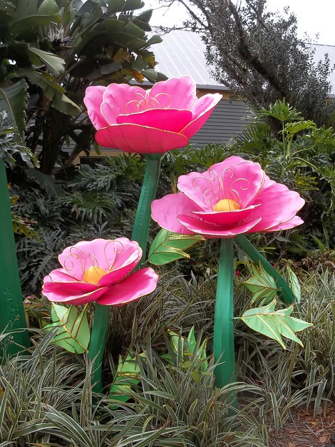 Pink Silk Flowers