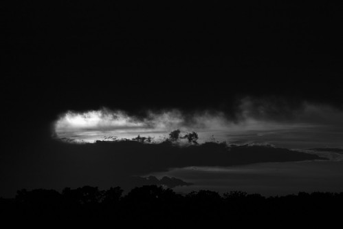 Sunset in Black and White