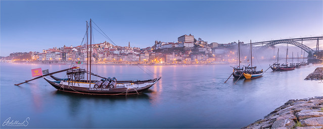 Misty Dawn in Porto, Portugal