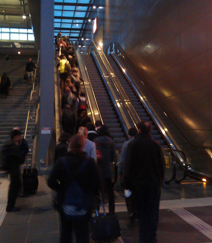 Southern Cross Station: another broken escalator, May 2022
