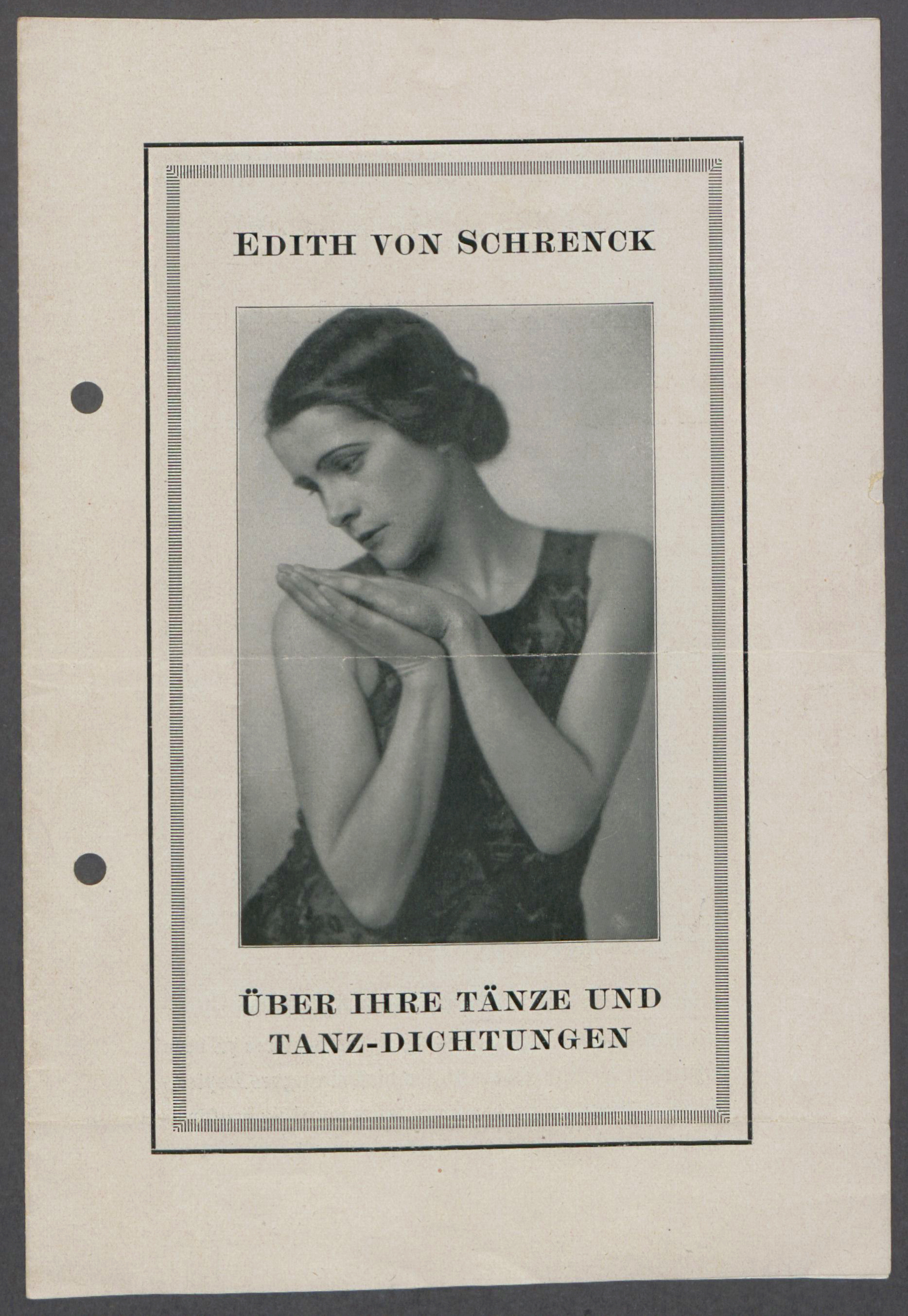 Broschüre "Edith Schrenck. Über ihre Tänze und Tanz-Dichtungen" | Brochure "Edith Schrenck. About her dances and dance poems" | src Georg Kolbe Museum