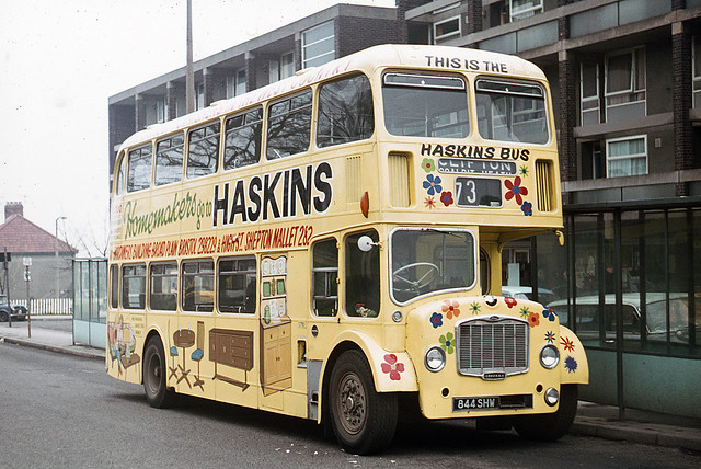 Bristol Omnibus Company . 7151 844SHW . Filton Church ,  Bristol . April-1975