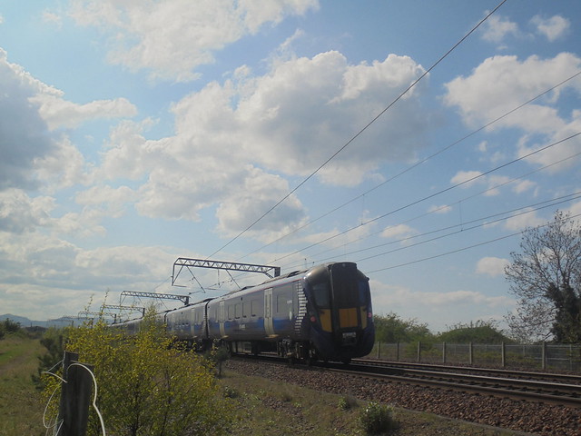 385 031 Class 385 ScotRail Hitachi Electric Train at Prestonpans Station on 3rd June 2022