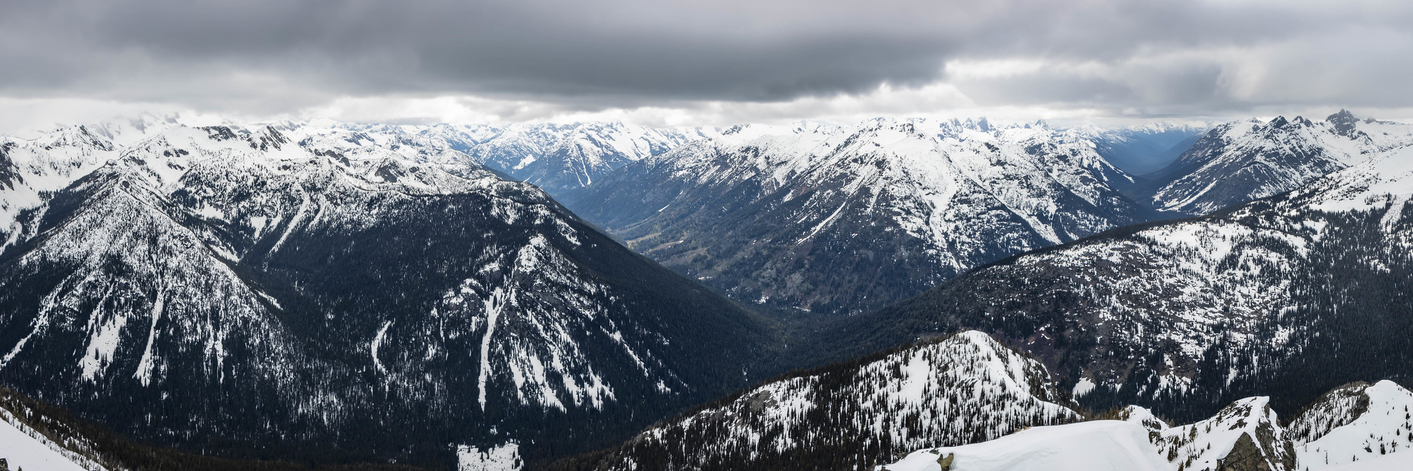 Northwest panorama from Hock Mountain