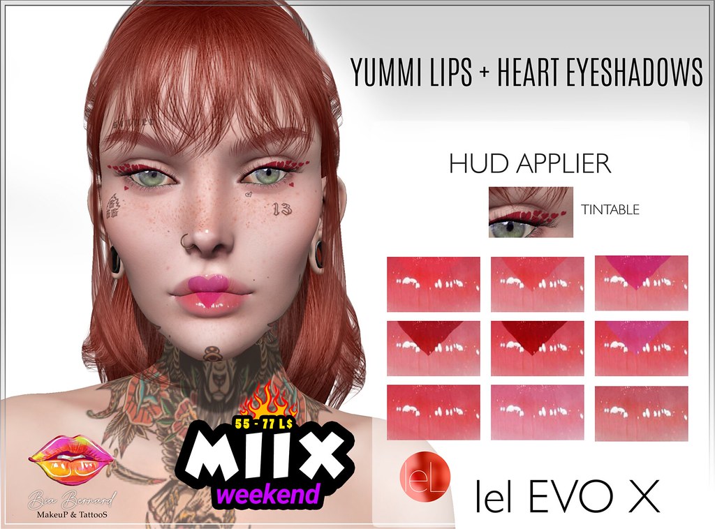 MiixWeekend_BB_Store_Yummi lips and heart eyeshadows – Lelutka Applier