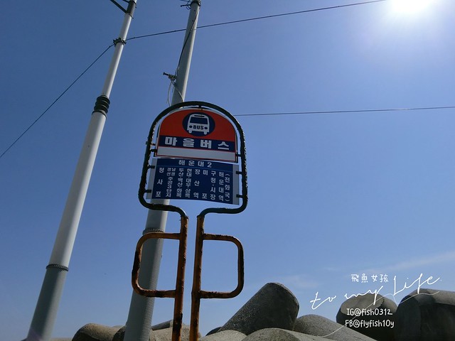 青沙浦 (청사포)  青沙浦天空步道 紅白燈塔  釜山 海雲台 釜山必去地標