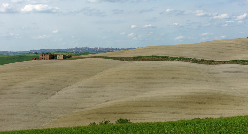 Ploughed Fields Separated by Track to Farmhouse – Tuscany 20