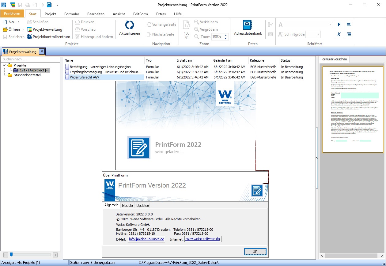 Working with Weise PrintForm 2022 2022.0.0.0 full