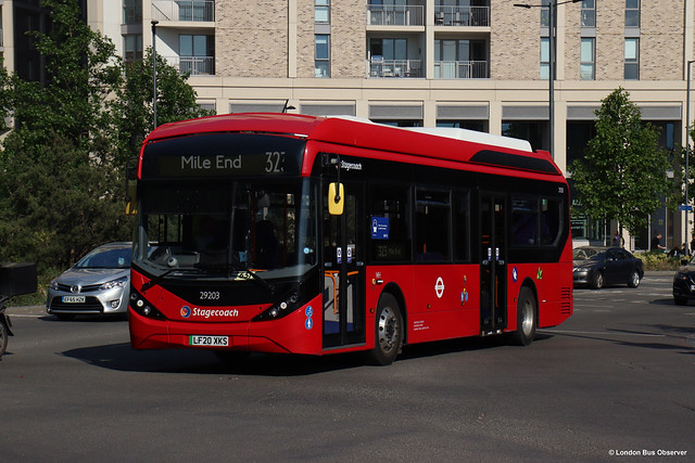 Stagecoach London: BYD/Alexander Dennis Enviro200EV (29203)