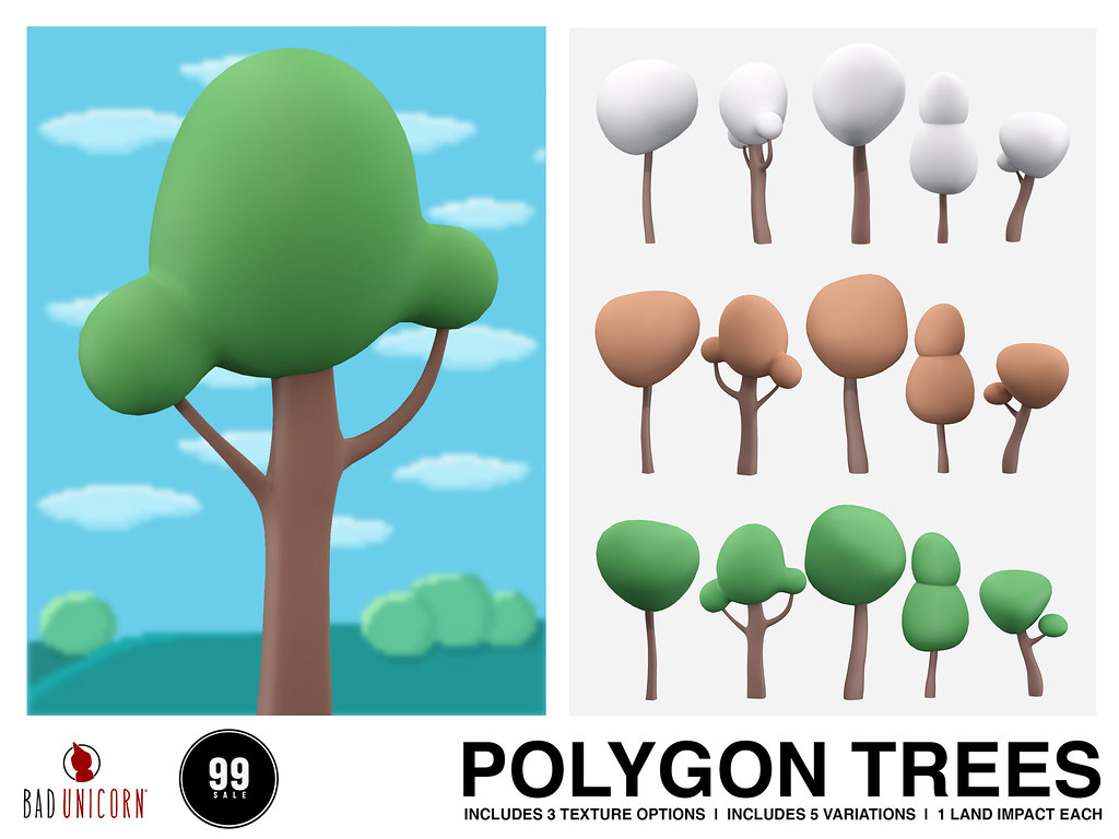NEW! Polygon Trees @ Bad Unicorn Mainstore