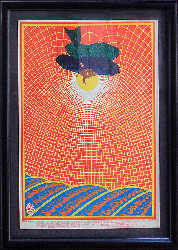 Original Avalon poster, first edition,used for show, RARE, black frame with floated backing, frame space, $350