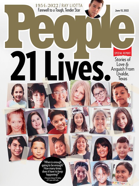 People magazine cover of Uvalde victims.