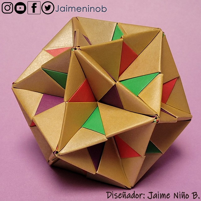 Kusudama  estructura icosaédrica
