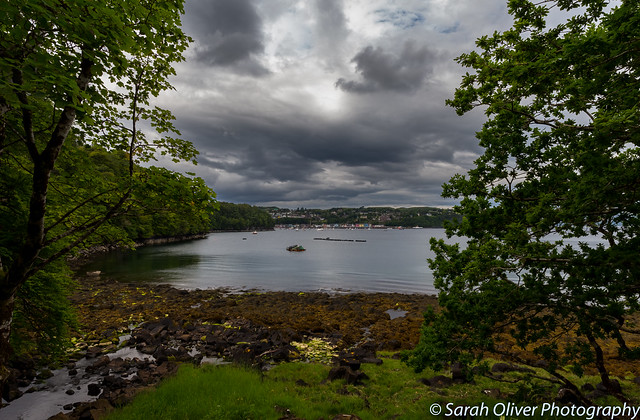 A colourful view across the Sound of Mull to Tobermory