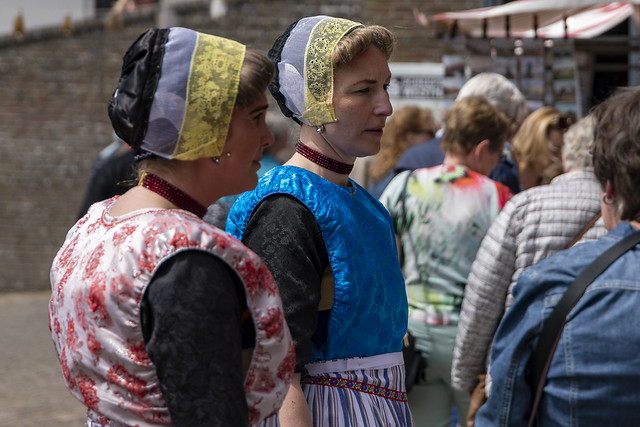 Urk - women with traditional costume