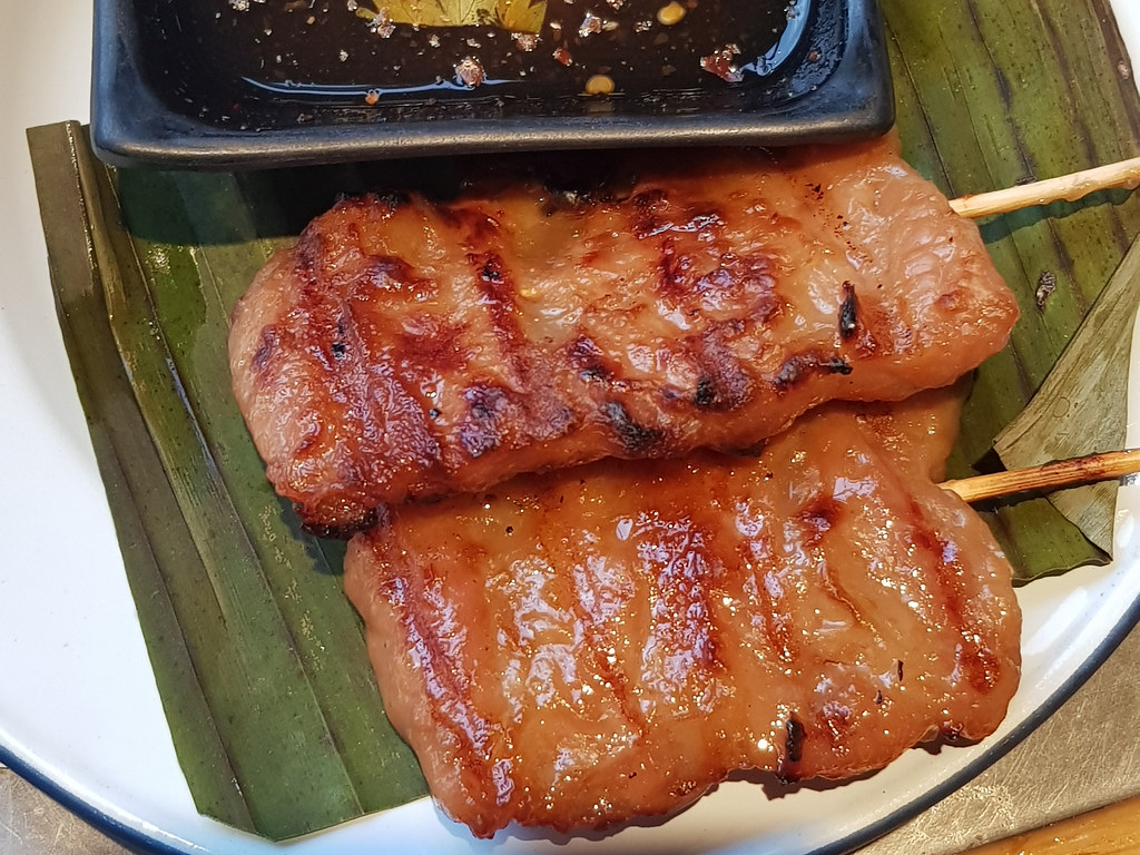 泰式豬肉串 BBQ Pork Meat Skewer (Moopin) rm$3.90/pc @ Moo-Ka-Ta Krua Thai BBQ Steamboat Restaurant SS15