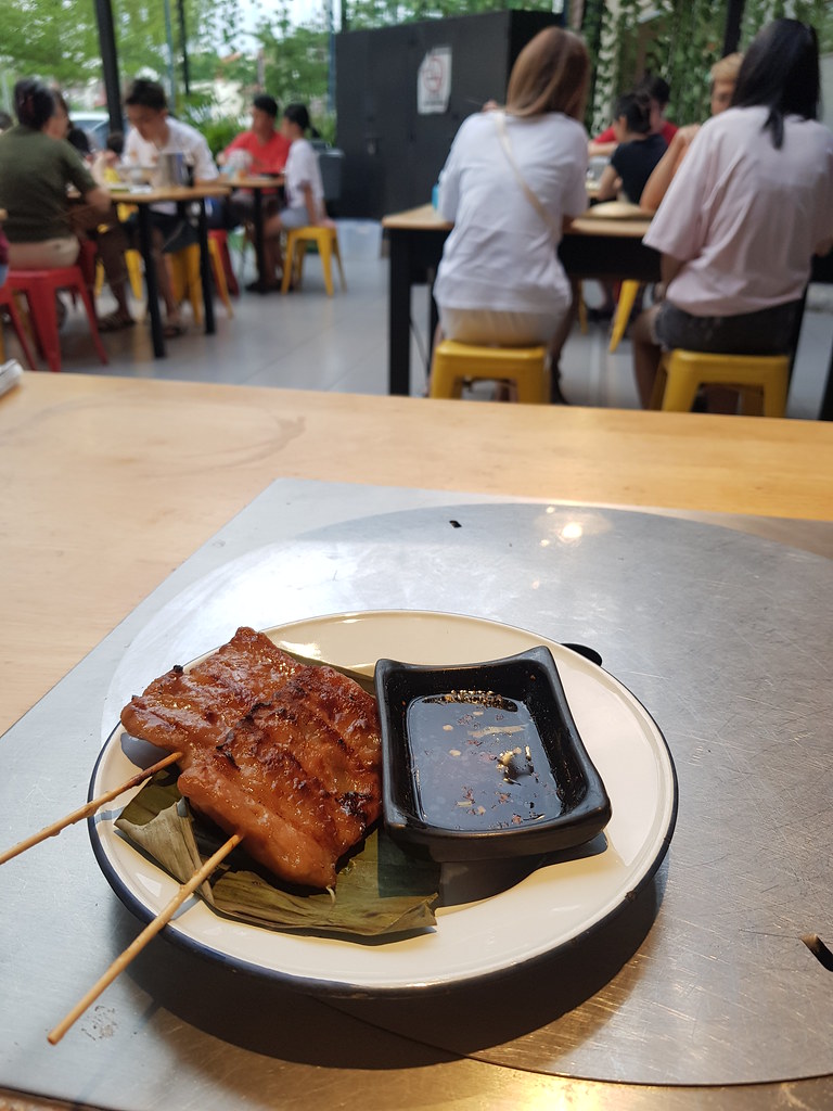 泰式豬肉串 BBQ Pork Meat Skewer (Moopin) rm$3.90/pc @ Moo-Ka-Ta Krua Thai BBQ Steamboat Restaurant SS15