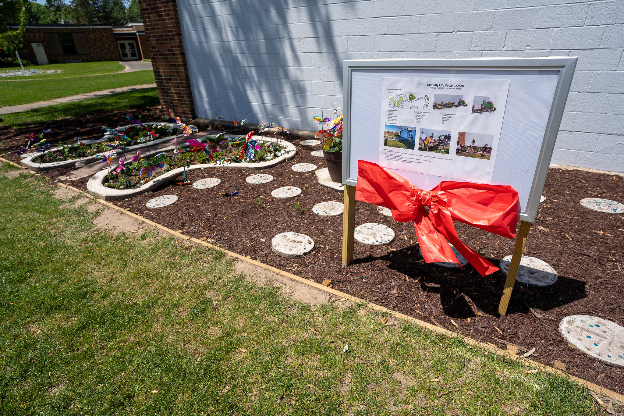 Okemos Public Montessori at Central Unveils New Butterfly Garden