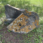 Broken, mossy gravestone, Brookside Cemetery, Watertown, New York 01 Brookside Cemetery, Watertown, New York