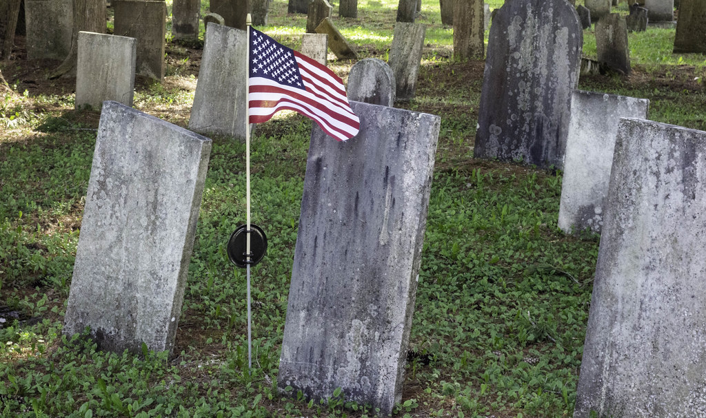 Geneaogy Tour Stop 5 - Middle Village Cemetery - honoring Revolutionary War Veterans