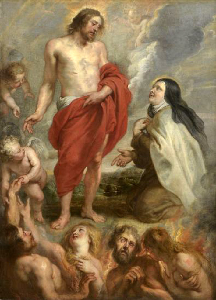 Santa Teresa intercediendo por Bernardino de Mendoza en el Purgatorio. Royal Museum of Fine Arts de Antwerp