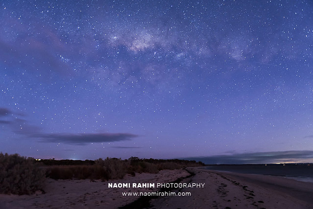 Milky way over a beach in Wilsons Promontory National Park