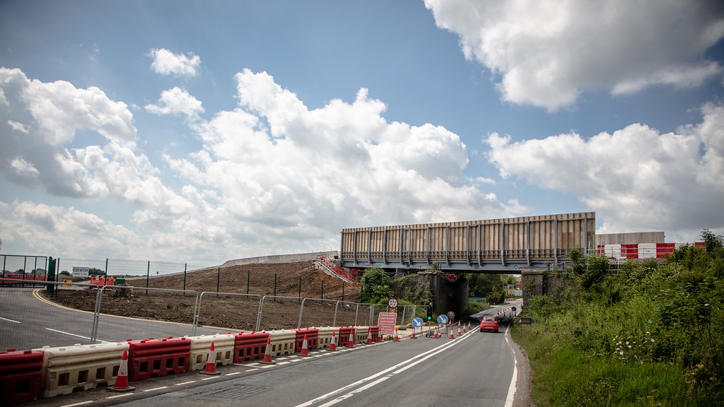 Finmere | Construction of crossing of A4421 for site access … | Flickr