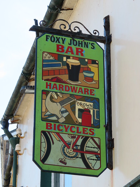 Ireland - County Kerry - Dingle - Sign for Foxy John's Bar