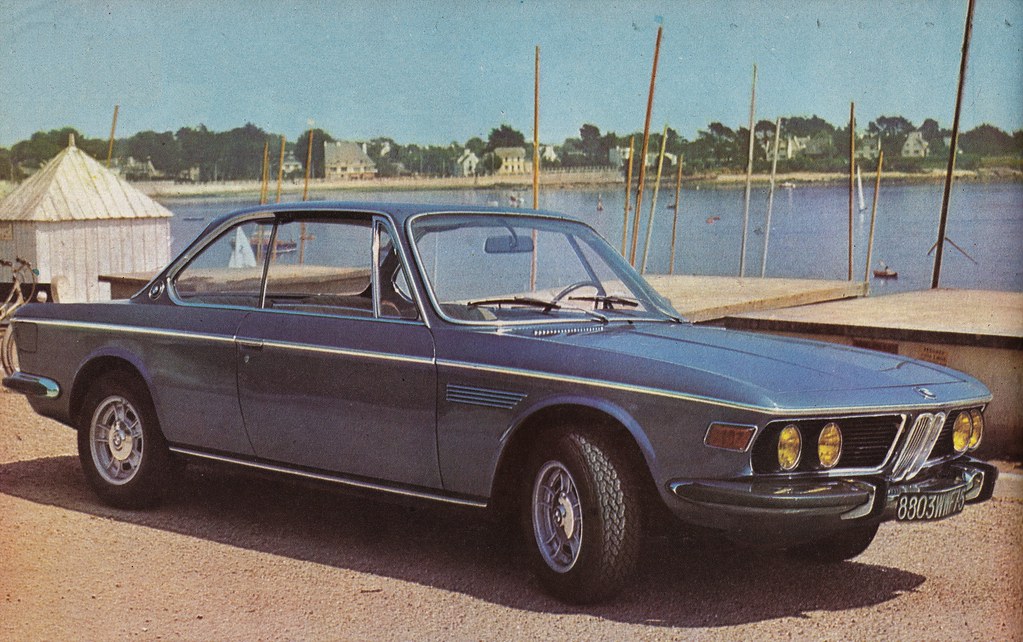 Postcard BMW 3.0CS Collection L'Auto-Journal 1971a