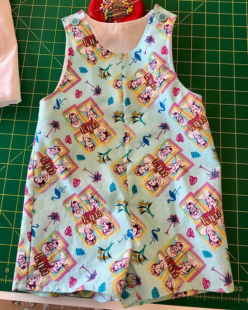 My talented SIL @bestbean_notavailable made this Golden Girls romper for the little redhead whaaaat?! SO CUTE. @goldengirlsfashioncorner Thinking of you!