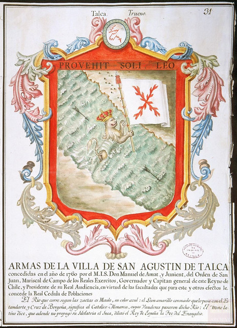 Manuel de Amat y el Escudo de la ciudad de Talca