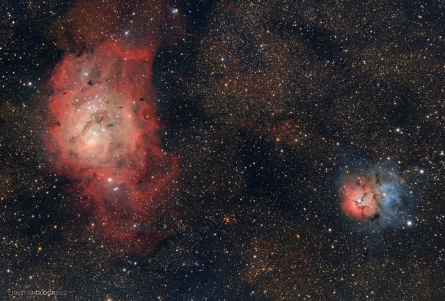 M8 & M20 - Lagoon & Trifid Nebulae