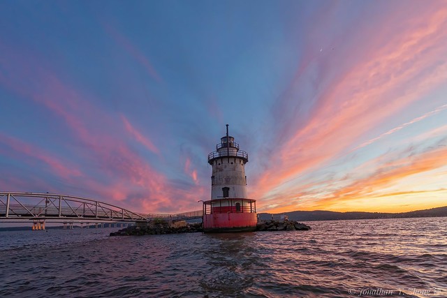 Lighthouse after sunset