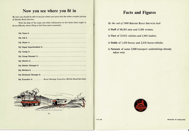 Where you fit in : booklet issued by the South Eastern Division of British Road Services : The Road Haulage Executive - British Transport Commission, c1950
