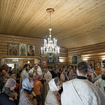7 июня 2022, Первое архиерейское богослужение в Крестовоздвиженской церкви (Селище)