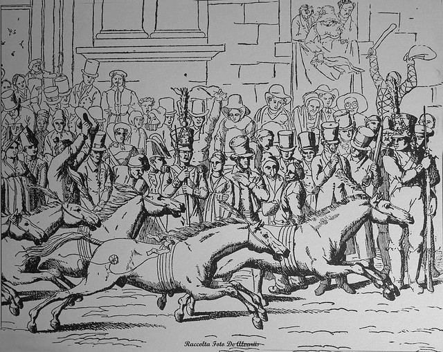 1820 I cavalli Barberi al Corso di di Hayalmar Morner  a