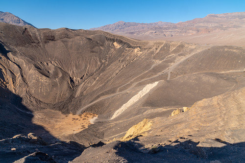 Looking across Ubehebe Crater, Death Valley National Park, California