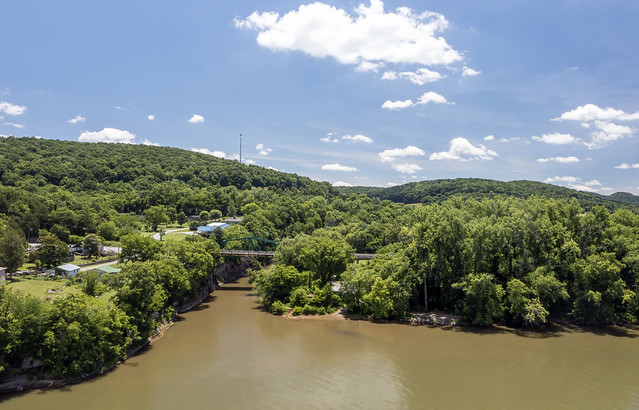 Confluence of Cumberland River and Sulphur Branch, Smith County, Tennessee