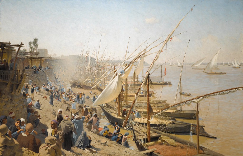 Adolf von Meckel «The Nile at Bulak», 1888