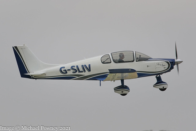 G-SLIV - 2019 build The Airplane Factory Sling 4, departing from Sywell during the 2021 LAA Rally