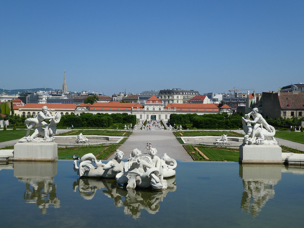 Ornamental pool, Belvedere Gardens, Vienna