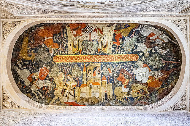 Alhambra. Pinturas de la Sala de los Reyes (entre 1396 y 1408)